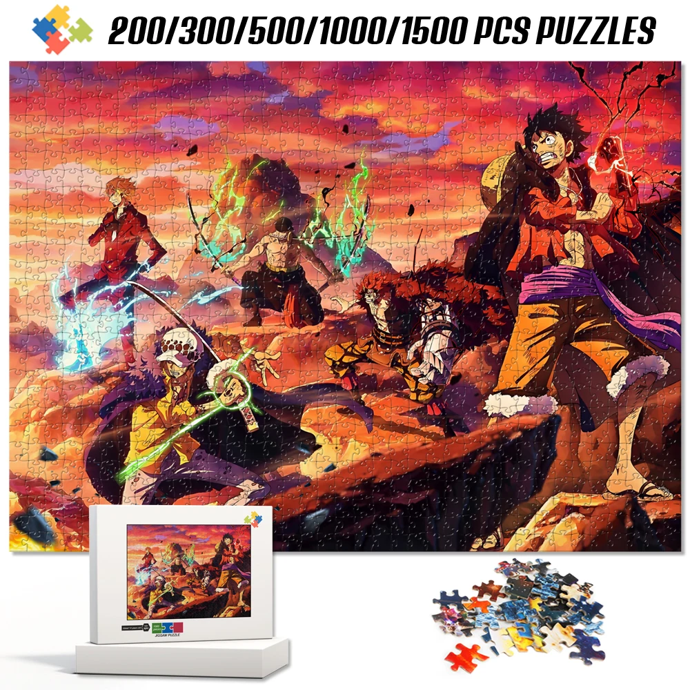 

Деревянные пазлы-головоломки «Ван-Пис» (1000 элементов) — развивающая игра для детей и взрослых, настольная игра для всей семьи