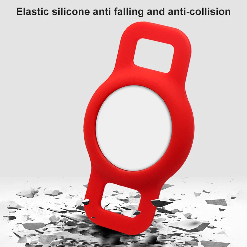 에어태그 케이스 보호 슬리브 개 고양이 칼라 파인더, 애완 동물 추적기, 애플 에어태그용 다채로운 발광 실리콘 케이스