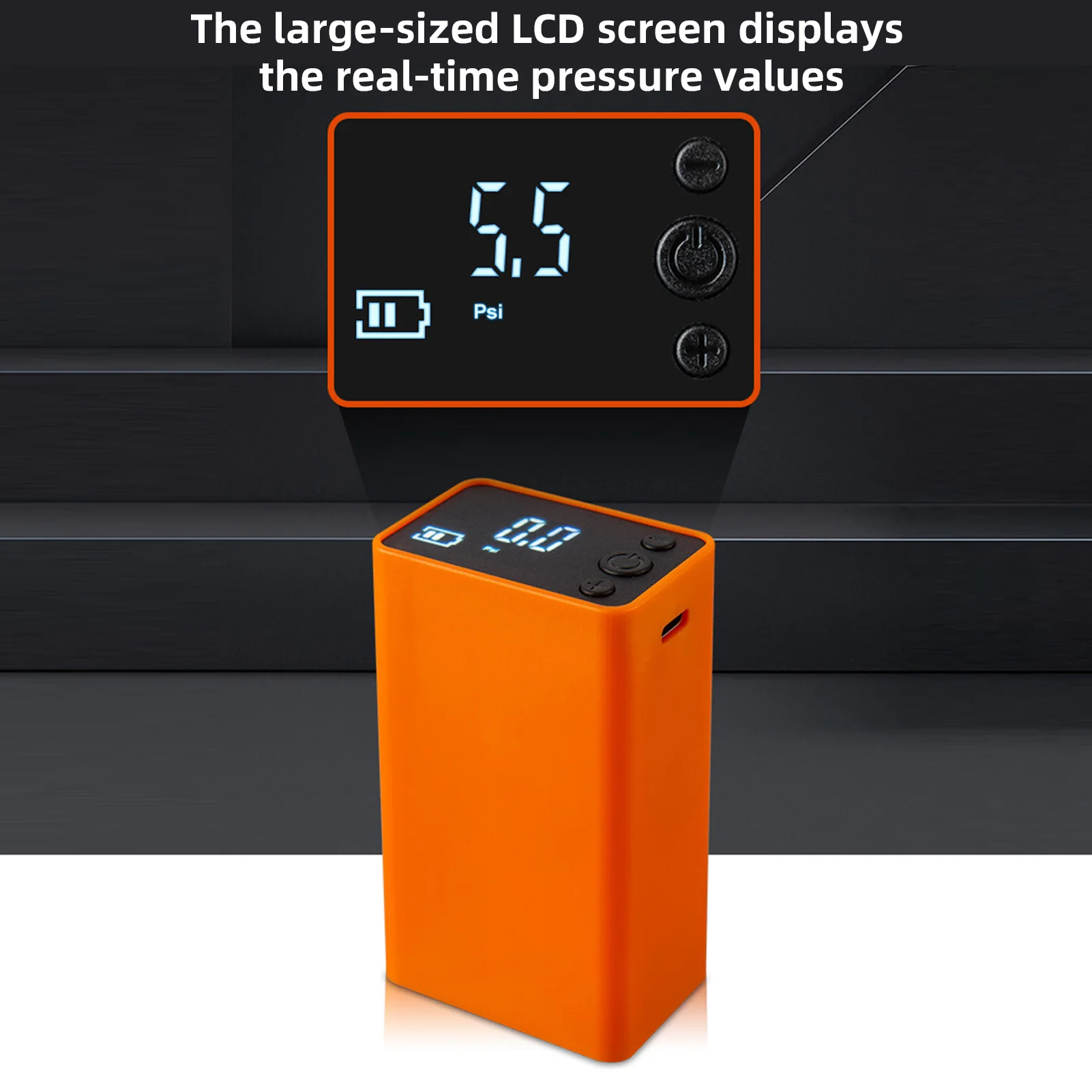 Electric Ball Pump Portable Air Pump with Digital LCD Display LED Lights Easy Using for Basketball Soccer Ball Volleyball
