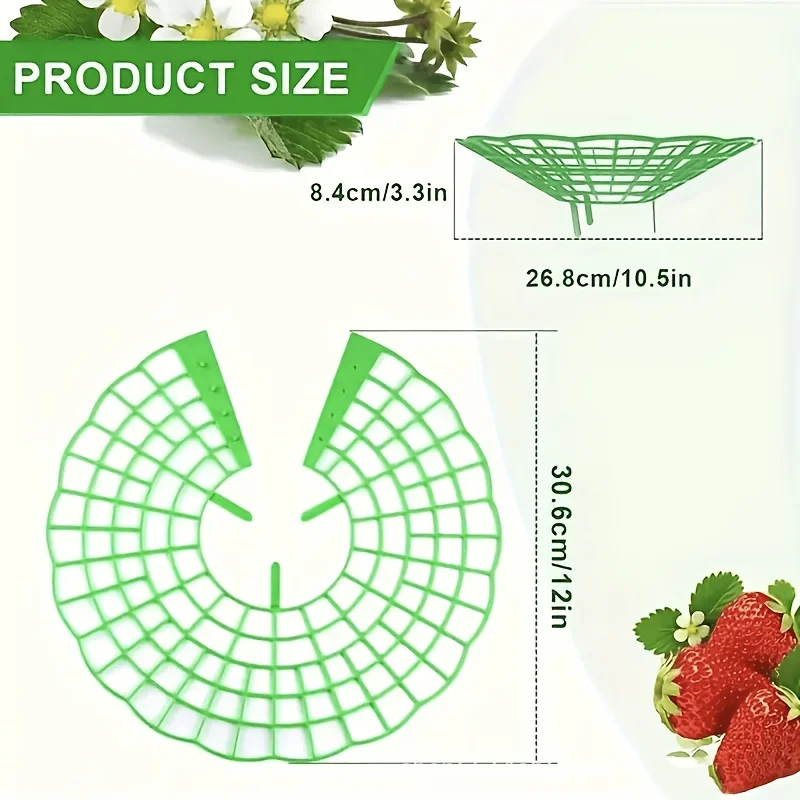 20-Piece Heavy-Duty Strawberry and Watermelon Planting Stands—Three-Layer Stable Design Garden Support Stands, Open Grid Drainage System, Space-Saving Crop Supports, Suitable for Berries, Melons, Terrace/Indoor/Outdoor