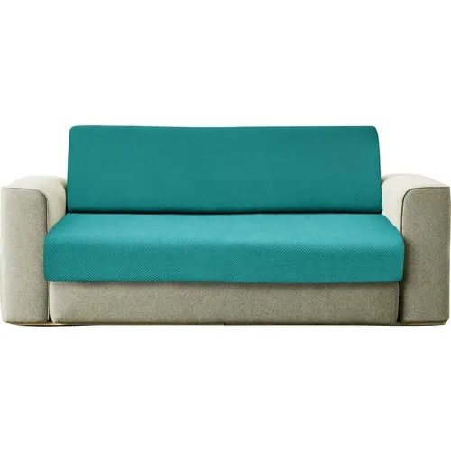 Latuda Triple Turquoise Lycra Fitted Seat Cover | Sofa Bed Cover