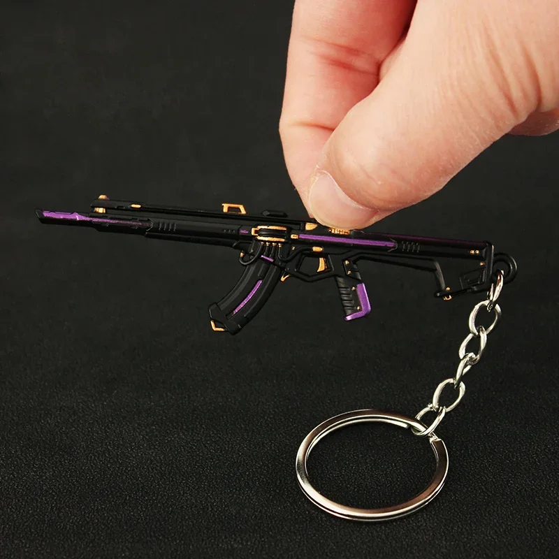 Valorant Keychain Prelude To Chaos Vandal Weapon Model Melee Reaver Knife Metal Game Peripheral Samurai Sword Alloy Gifts Toys