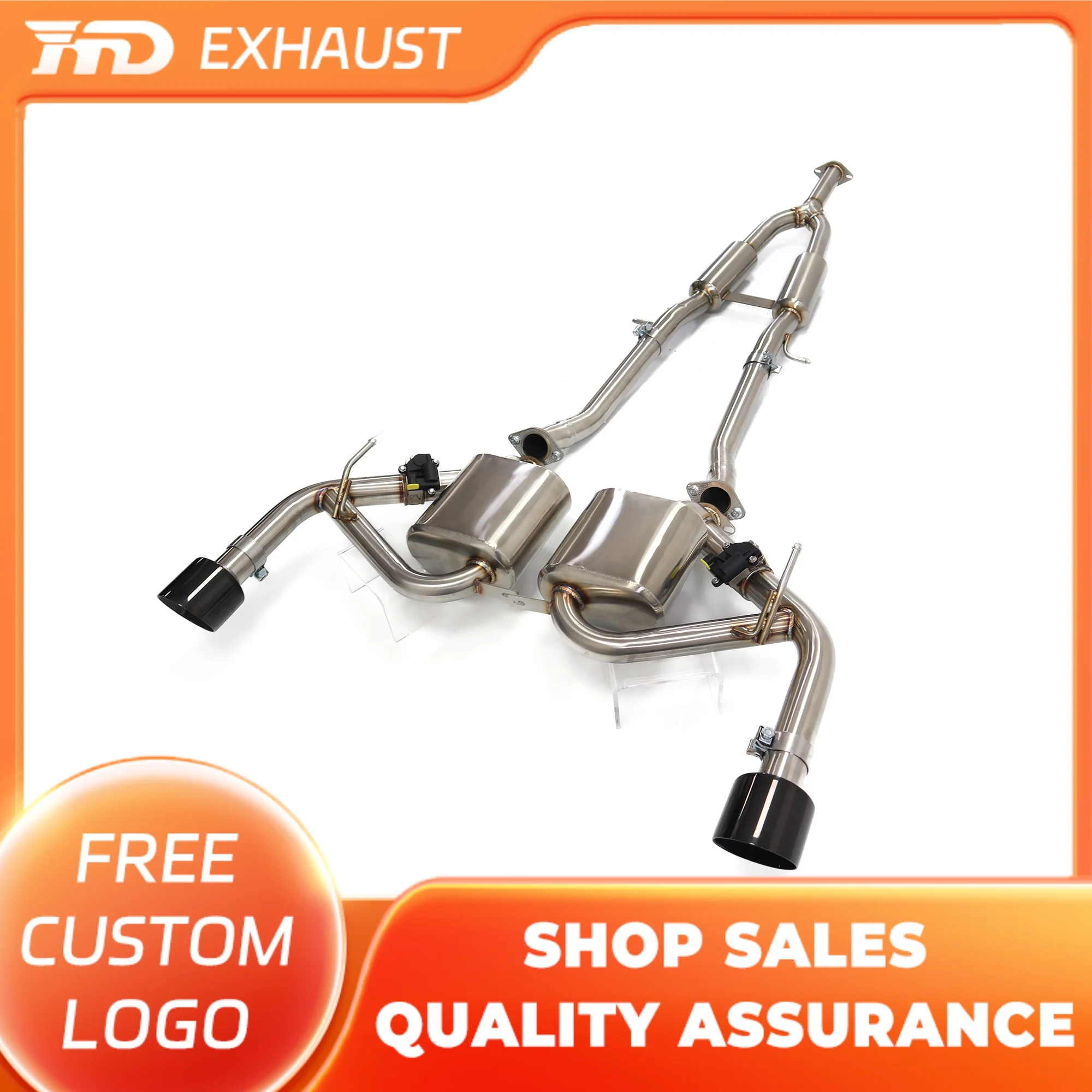

HMD Stainless steel Exhaust System Performance Catback for Infiniti Q50 Q60 With Valve Muffler