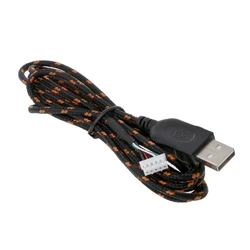 Nylon USB Mouse Cable Line Replacement Wire Orange, White For Steelseries KANA Special Mouse Lines Best Replacement
