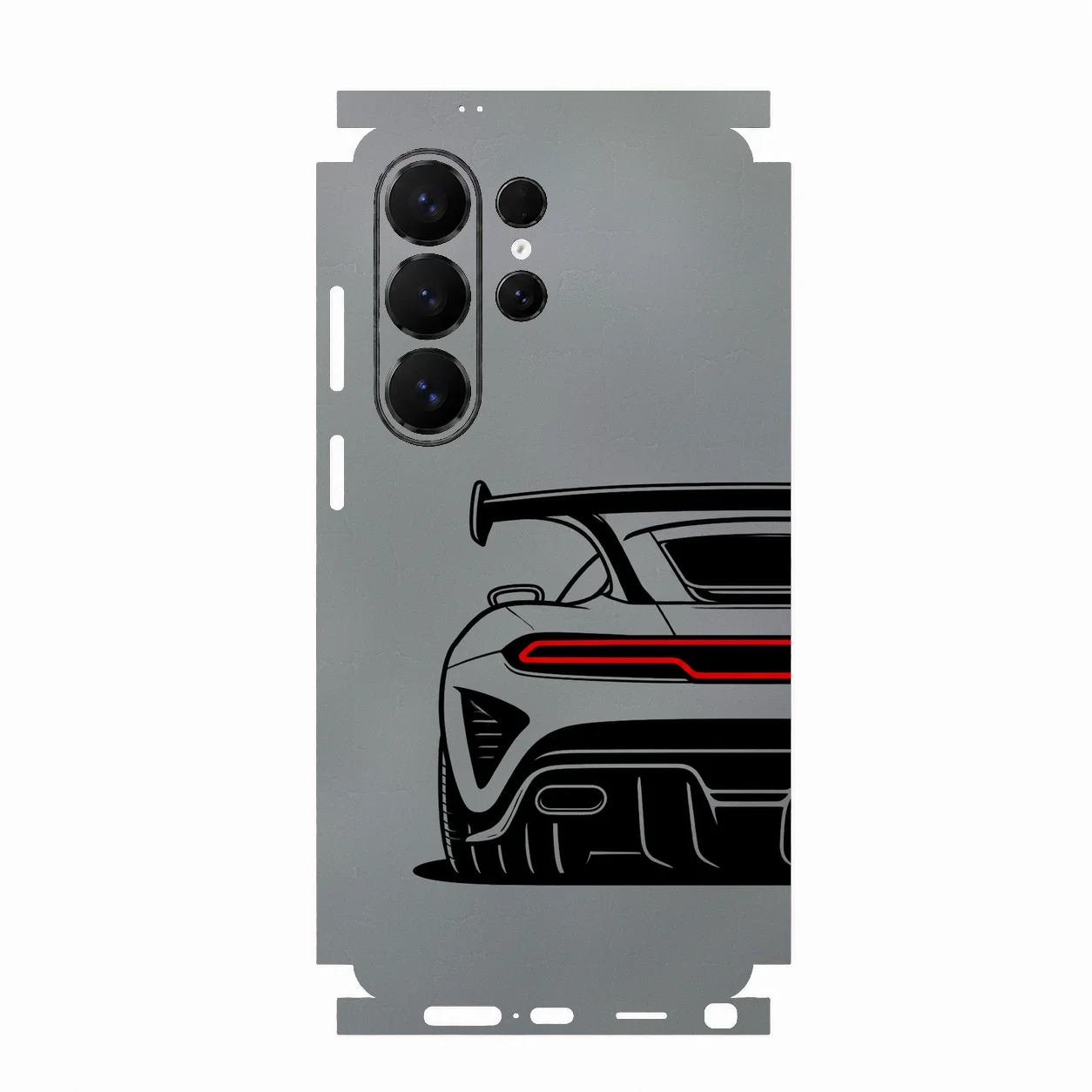 Full Wrap Embossed Faux Leather Back Skin for Samsung Galaxy S26 S25 S24 S23 Anti-Scratch Protective Film