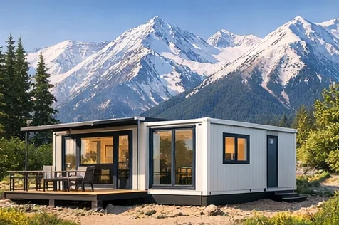 Customizable 4 bedroom luxury Prefabricated House with Outdoor Structures and Shade Container House for Living and Housing Use