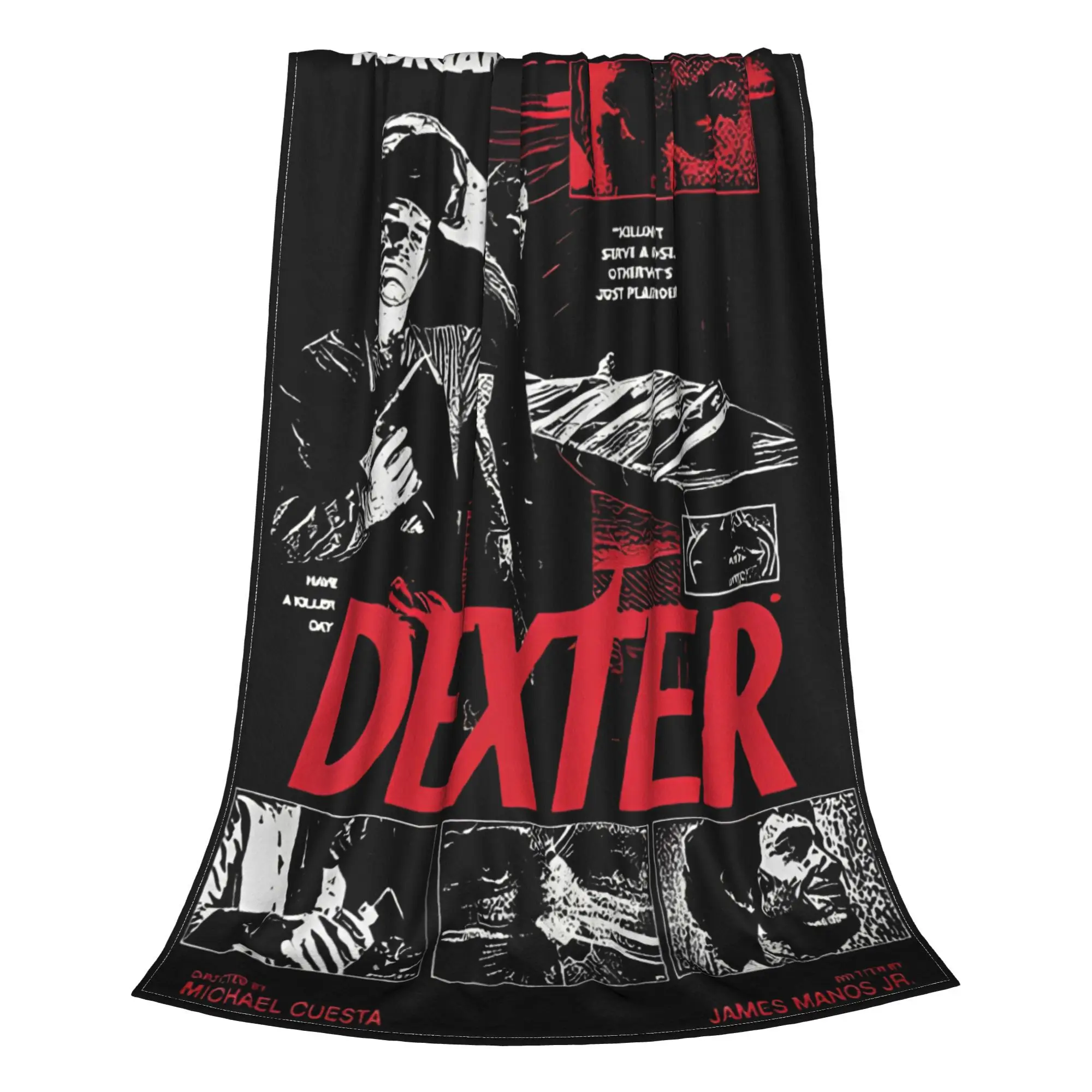 Cozy Dexter Morgan Blanket Stuff Sofa Decorative  Blanket Throw Ultra-Soft Fleece for Outdoor