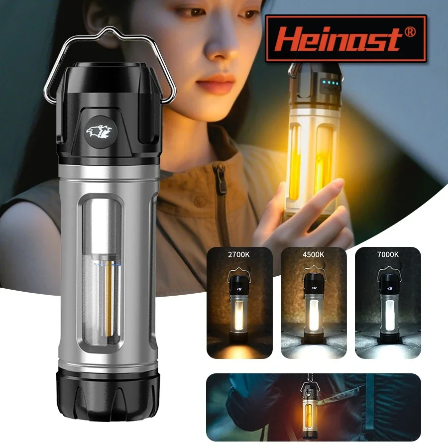 

Rechargeable LED Camping Light, Super Bright 6-mode Dual-source Flashlight, Portable Outdoor Camping Fishing Tent Lantern