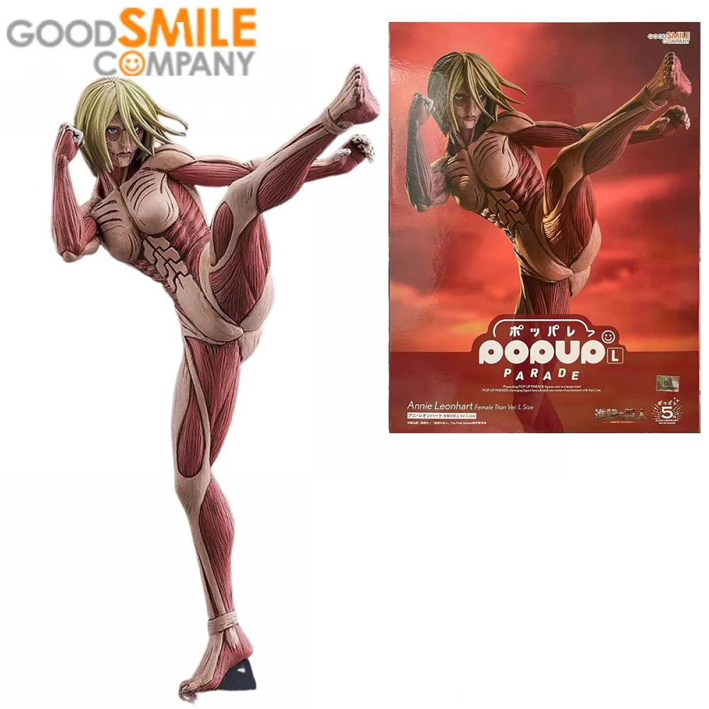 

GSC Original POP UP PARADE Attack on Titan Annie Leonhart L size Anime Action Figure Toys For Boys Girls Kids Birthday Gifts