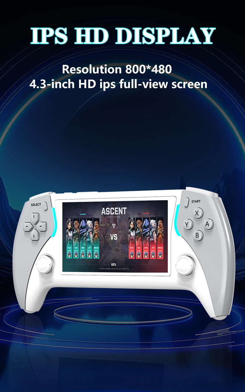 The New Project X PRO 4.7-inch HD IPS screen handheld game console