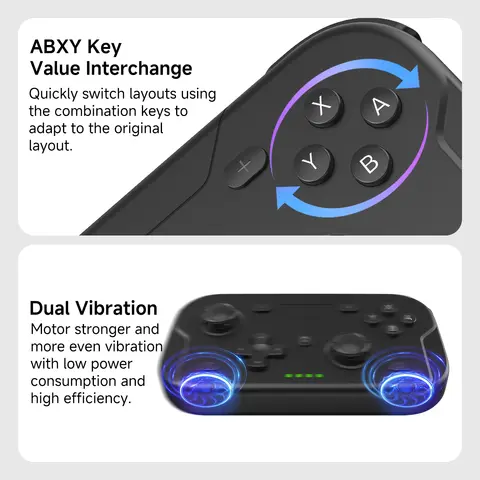 AceGamer Pocket Game Controller Portable Hall Joysticks 1000Hz Bluetooth Gamepad for Switch/Switch2/Android/iOS/PC/Steamdeck