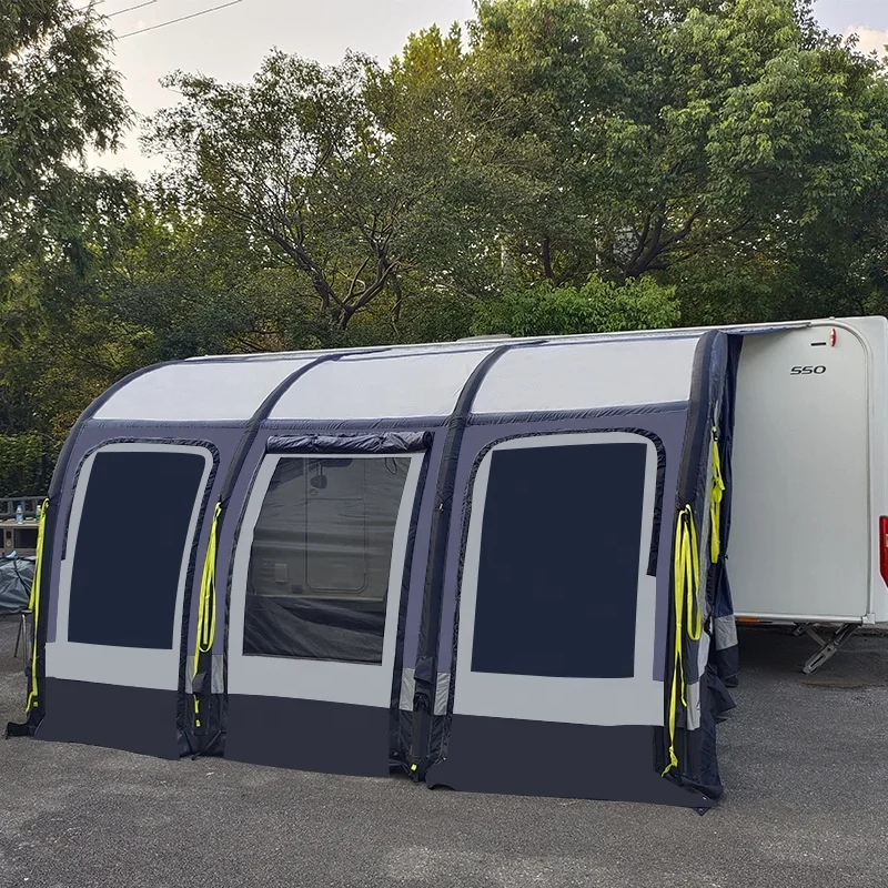 Multifunctional Inflatable Caravan Awning Outdoor Camping Quick-open Canopy Trailer RV Side Tent