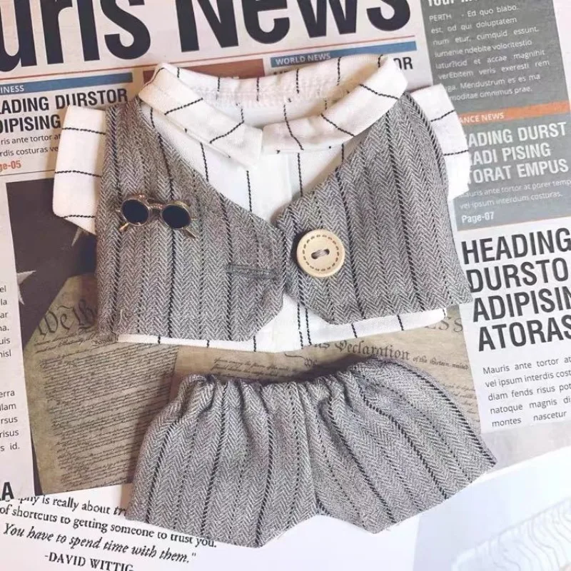 

Хлопковый кукольный костюм 20 см, комплект жилета, костюм-тройка для джентльмена