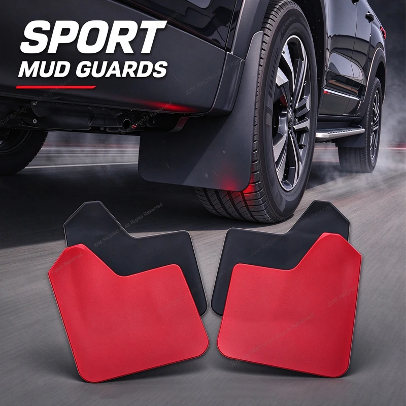 Universal Mud Flaps Car Mudguards Splash Guards 4Pcs Heavy Duty Mud Flap for SUV Sedan Pickup Offroad Wheel Fender Accessories
