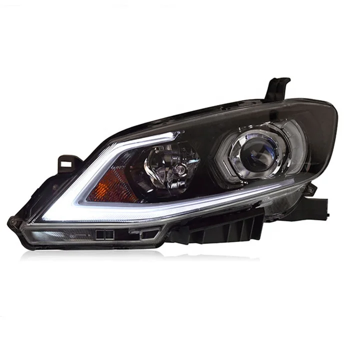 Car Styling Headlights for Nissan Tiida LED Headlight 2016 DRL With Be-xenon Projector Lens