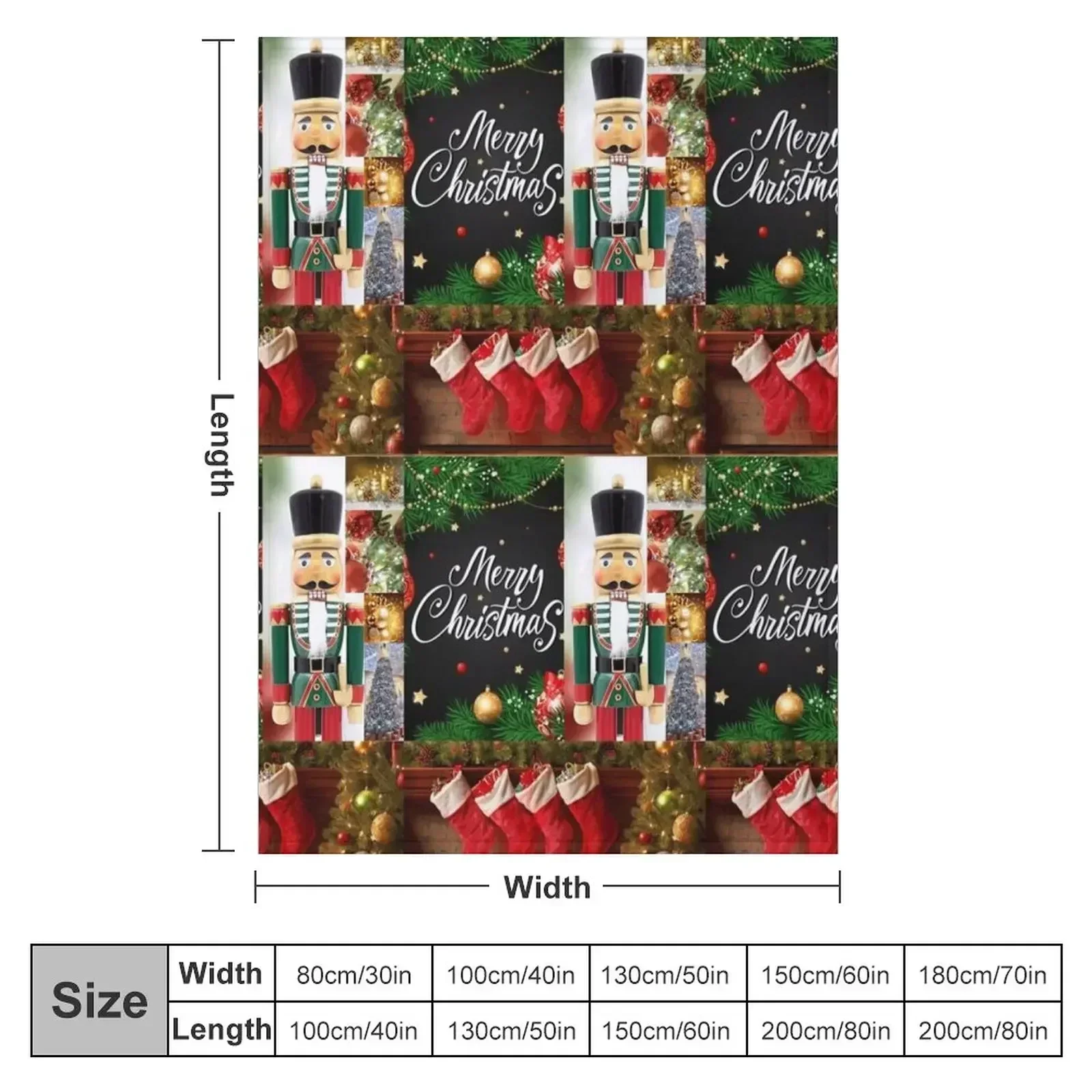 Merry christmas from the nutcracker Throw Blanket Sofas Nap Decorative Throw Quilt For Decorative Sofa Camping Blankets