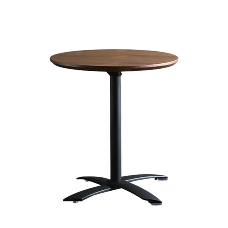 

Custom Modern Commercial Cheap Metal Wooden Coffee Furniture Folding Round Table Folding Restaurant Dining