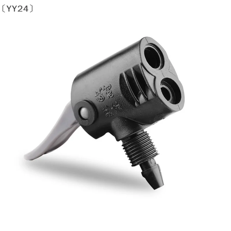 〔YY24〕Bicycle Pump Nozzle Hose Adapter Dual Head Pumping Parts Service Access F/V Service A/V Schrader/Presta Valve Converter
