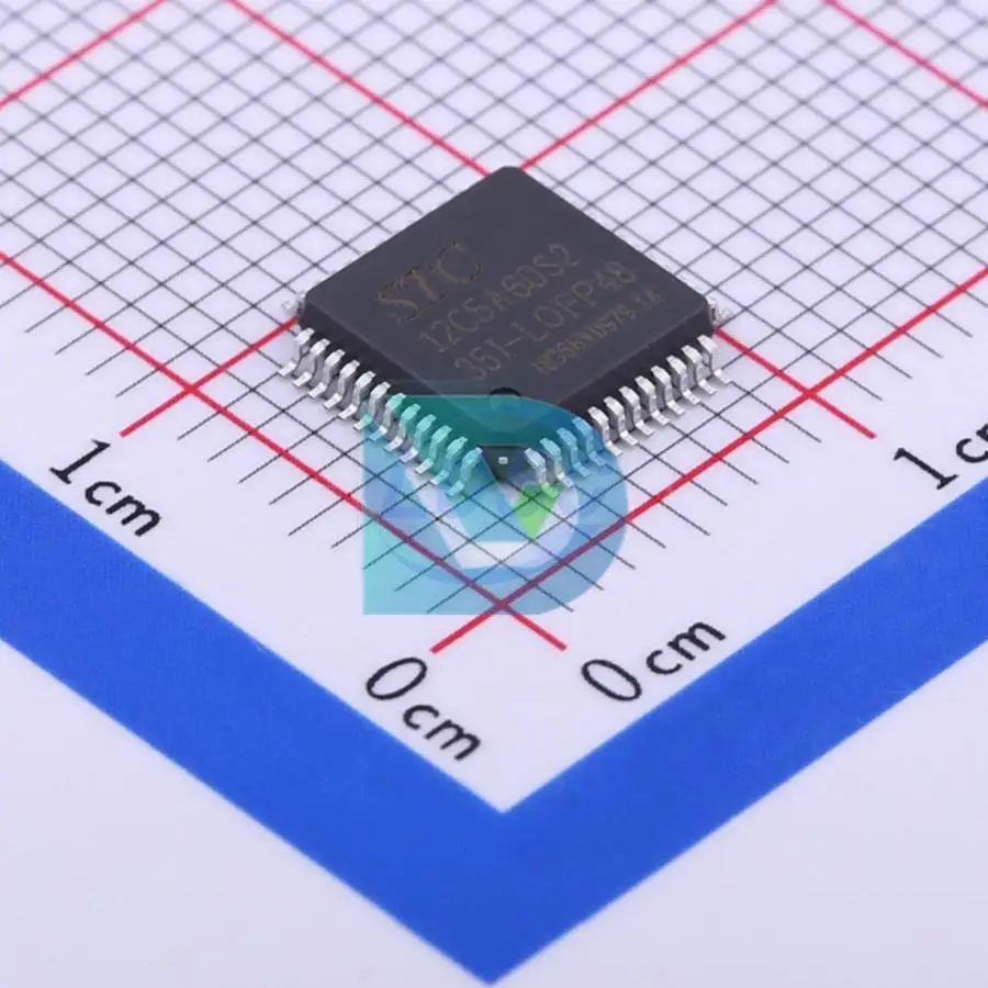 

STC12C5A60S2-35I-LQFP48 60KB 1.25KB FLASH 44 4V~5.5V 51Series 35MHz LQFP-48(7x7) Microcontrollers (MCU/MPU/SOC) chips New origin