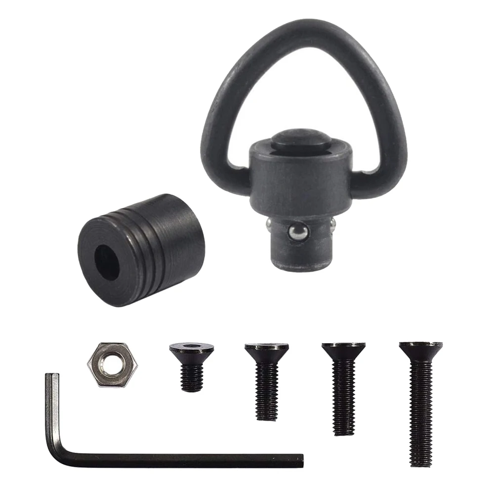 Taktische Schnellverschluss-1-Zoll-Drehgelenk-Halterung QD-Loop-Adapter-Kit mit 4 Schrauben + 1 Mutter + 1 Schraubenschlüssel