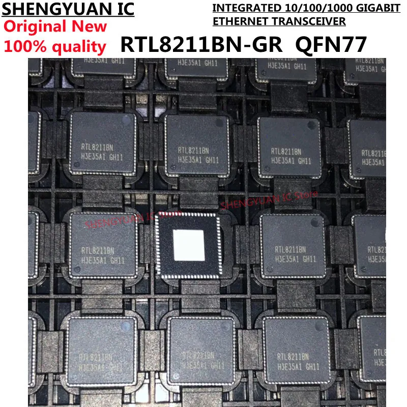 5 قطعة RTL8211BN-GR RTL8211BN RTL8211 QFN-77 المتكاملة 10/100/1000 جيجابت إيثرنت الإرسال والاستقبال الأصلي جديد 100% جودة #1
