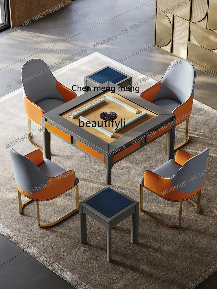 X A Dalbergia Hupeana Solid Wood Mahjong Machine Dining Table Dual-Use Plastic Products (Flower Pots) Bass Home