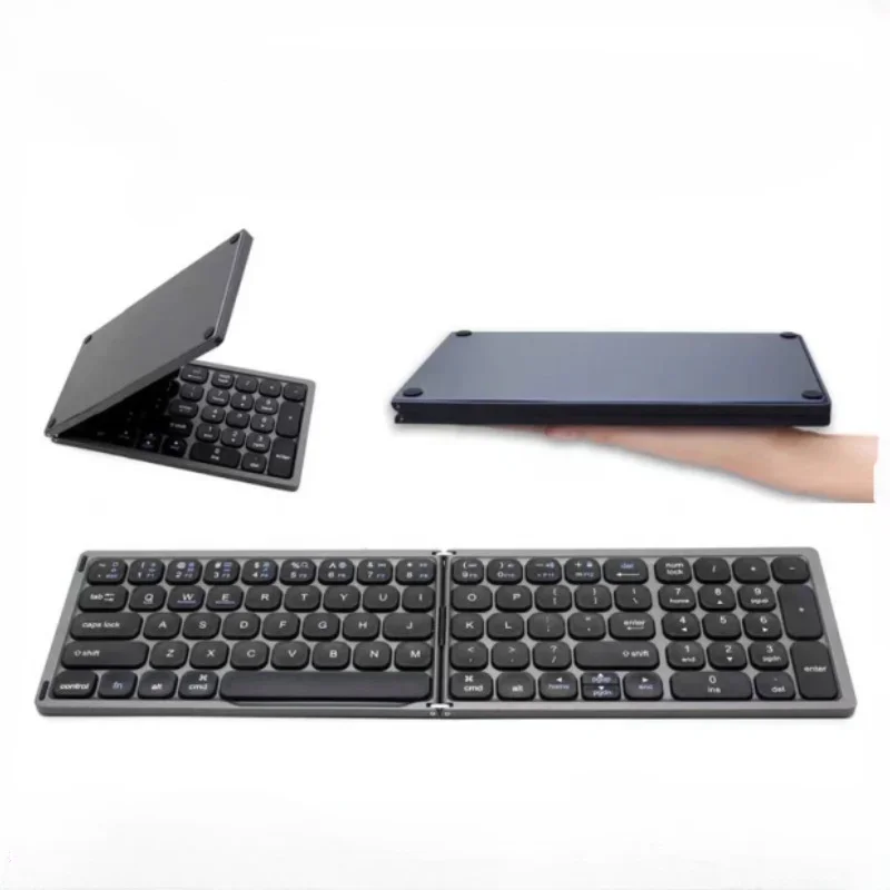 

Foldable Bluetooth Keyboard with Numeric Keys Tablet Phone Universal External Wireless Keyboards Business Trip Laptop Claviers