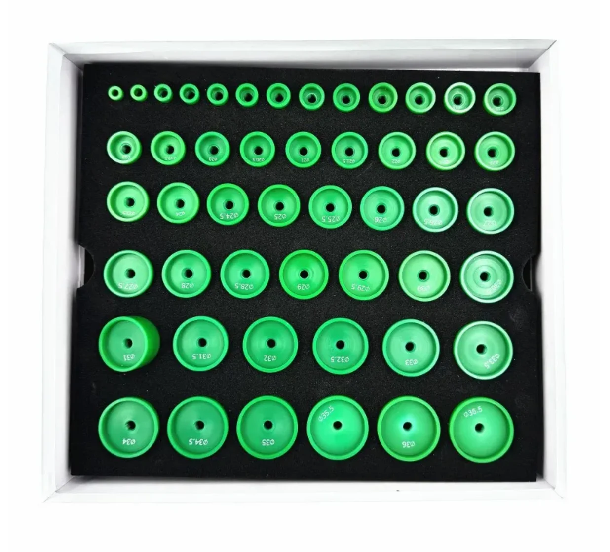 

68PCS set of plastic watch press bowl, deepened watch cover press film, effectively protecting watch cover, watch repair tool