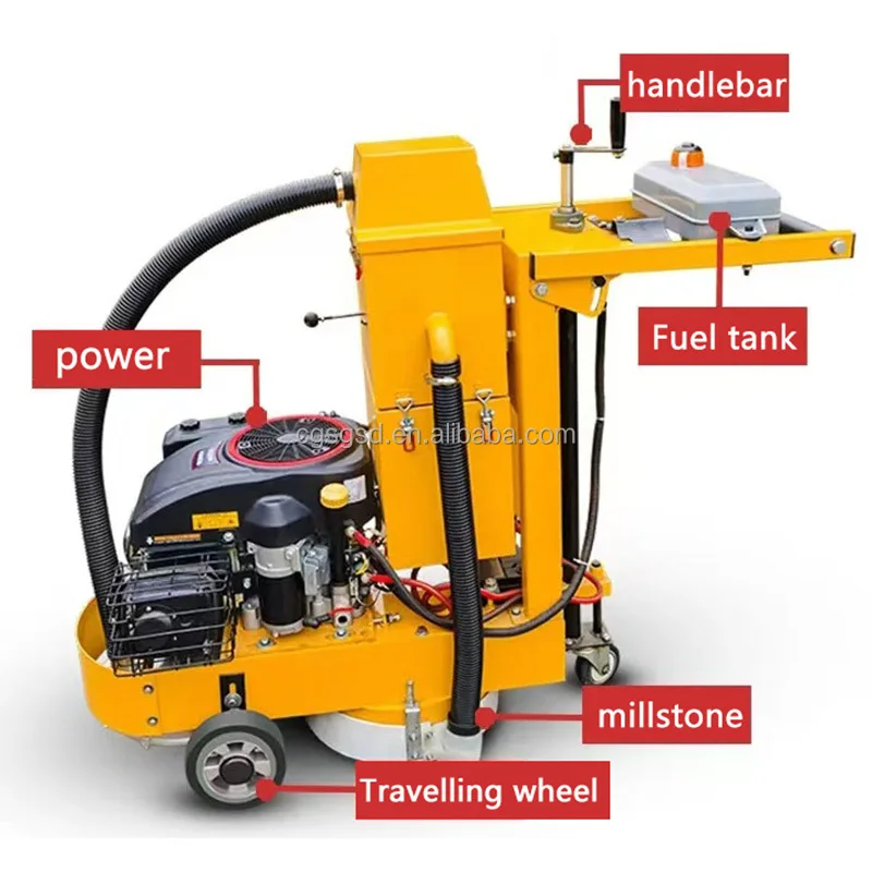 eating Scarifier Milling MachineGood Performance Hot-melt Mini Work Concrete Road Floor H