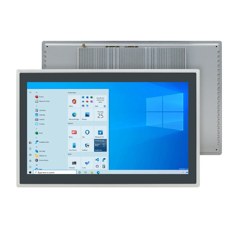 TLF 15,6 21,5 inch duurzaam portret / landschap PCAP open frame ingebed multi-touchscreen Win Linux industriële paneel-pc