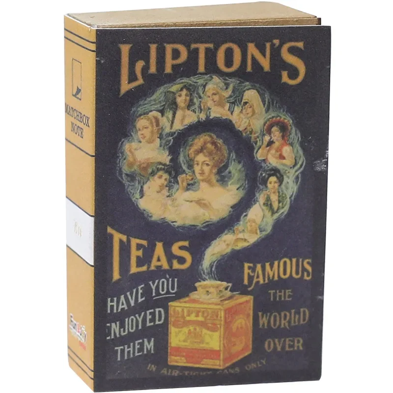 Matchbox Retro Mini Creative Kraft Paper Notepad Tearable Memo Pad portatile piccolo Notebook a caso 4 pezzi