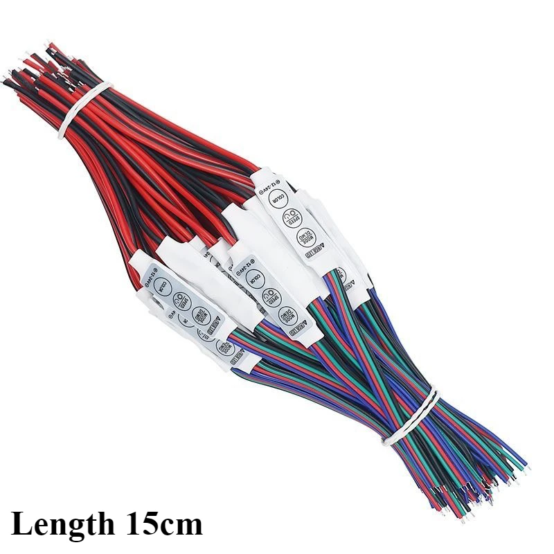 12V-24V Mini 3 Keys Single Color LED Controller Brightness Dimmer For LED 3528 5050 Strip Light