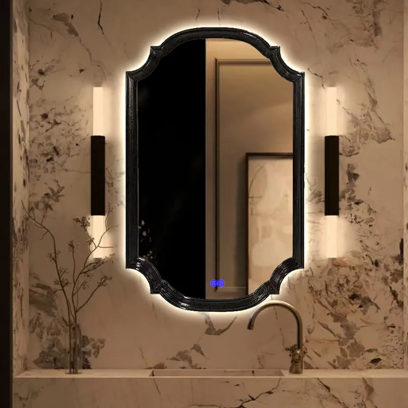 Modern Aesthetic Mirror Korean Style Luxury Vintage Nordic Mirror Dressing Table Makeup Spiegel Wand Living Room Decorations