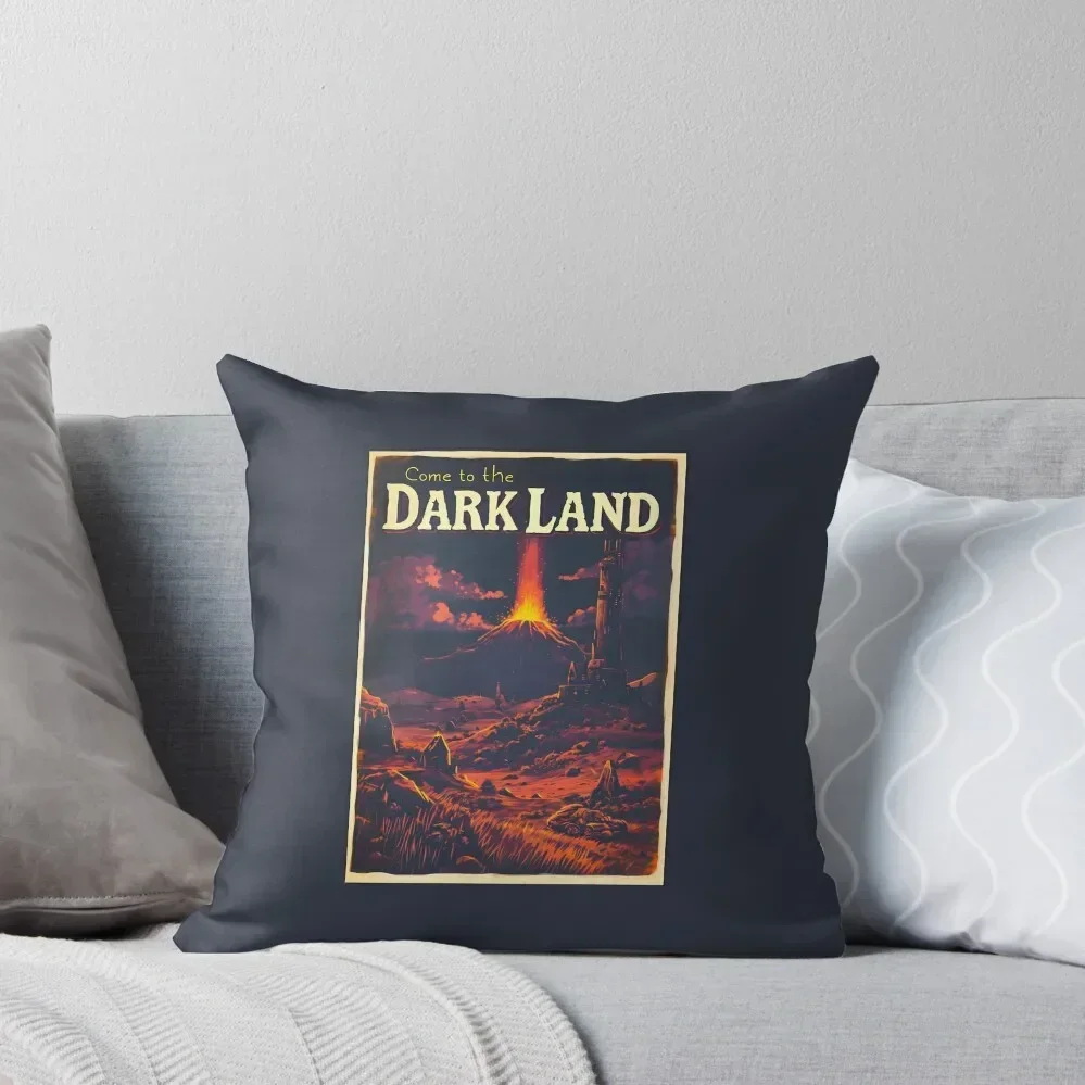 

Come to the Dark Land - Vintage Travel Poster - Fantasy Throw Pillow Christmas Covers For Cushions Pillow Decor pillow