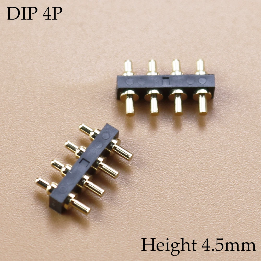 1 Stück FÜR DIP Pogo Pin Stecker Federbelastete Kontakt Test Sonde Power Lade Stecker Pin 2,54 Mesh