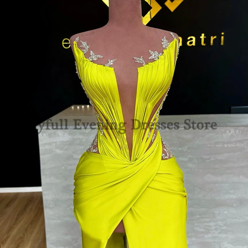 Thinyfull 2023 Mermaid Prom Dresses V-hals Staaflijst Night Avond Cocktail Party Prom Jassen Saudi Arabië Floor Lengte Plus Size