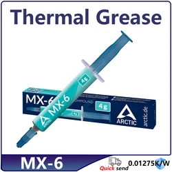 Original AC MX-6 4g Thermal Paste Heat Conduction Compound Silicone Grease For Computer PC Laptop CPU GPU Video Card Chips