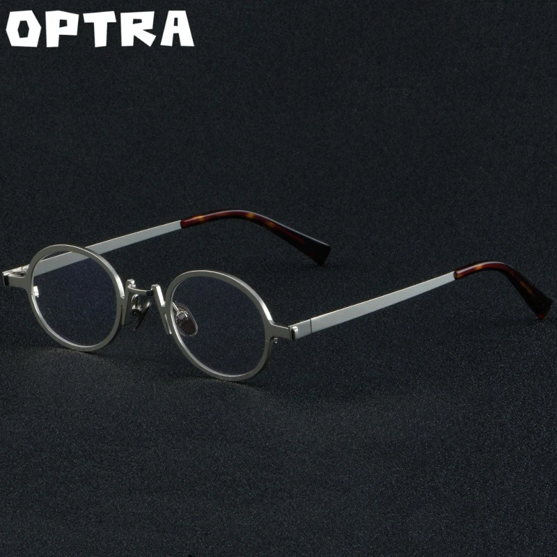 

OPTRA Vintage Brand Guarantee Frame Glasses Adult Fashionable Reading Myopia Decoration Stylish Appearance Casual Style 8802