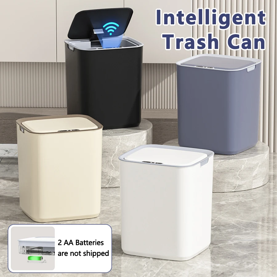 ONEKA Smart Kitchen House Office Trash Can Automatic Opening Induction Trash Bin Garbage Can Compost Bin Battery Version