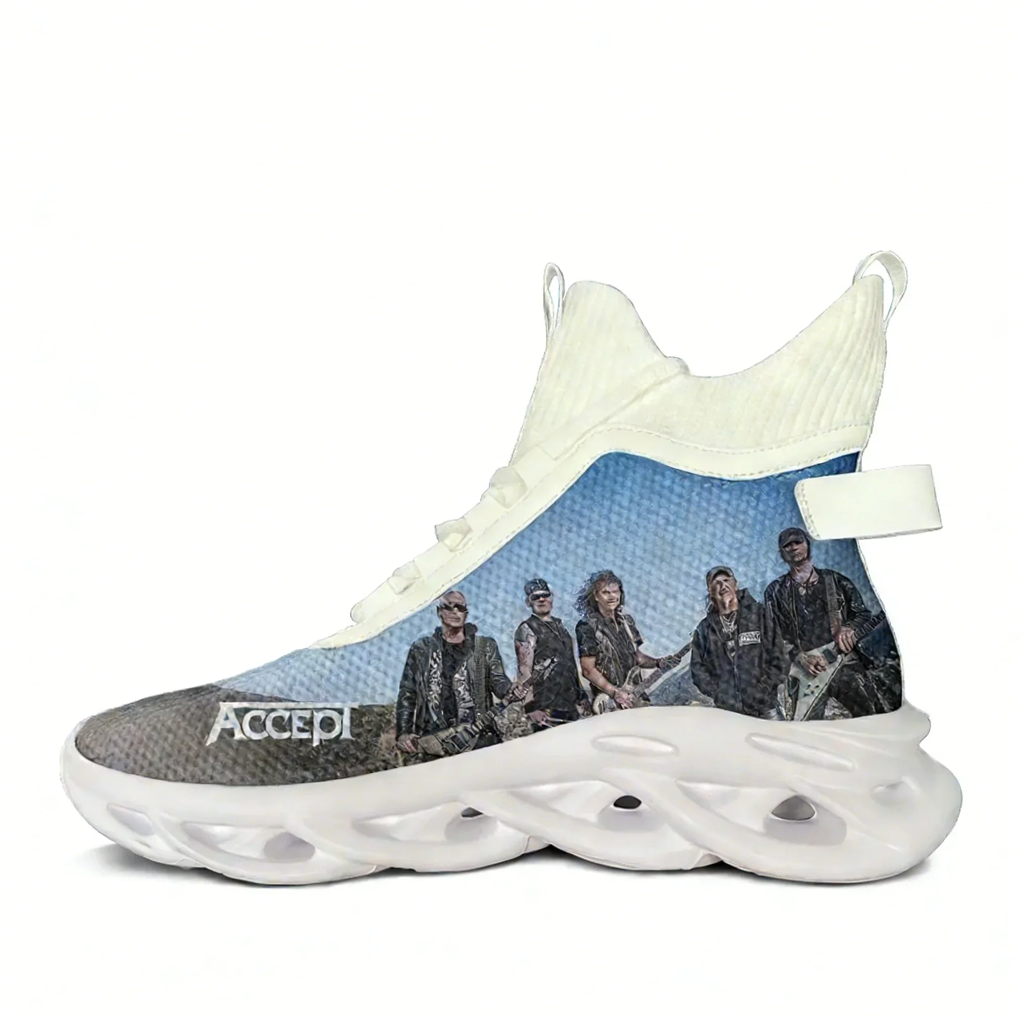 

Accept Band High Top Flats Sneakers Mens Womens Teenager Sneaker High Quality Casual Couple Sports Shoes Fashion Custom Shoes