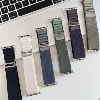애플 워치용 알파인 루프, 울트라 2 밴드, 49mm, 44mm, 45mm, 40mm, 41mm, 42mm, 38mm 팔찌, 한국 iwatch 시리즈 9, 8, 7, SE, 6, 5, 4, 3 스트랩