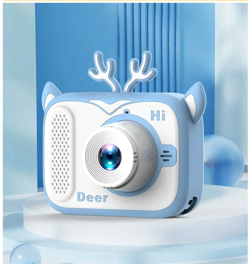 X900 Cute Cartoon 1080P HD Mini Photo Video Built-In Games Digital Kids Instant Camera for Children Toy 3 to 6 Gift