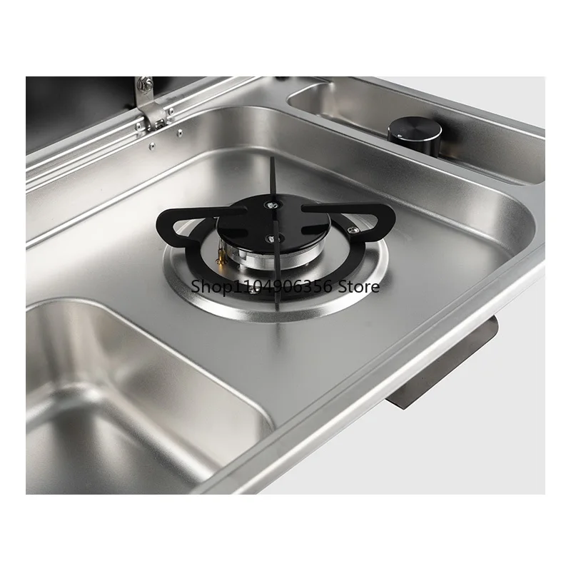 

for Stainless Steel One burner ga s Stove and Sink for RV Caravan Motorhome Boat Yacht Kitchen