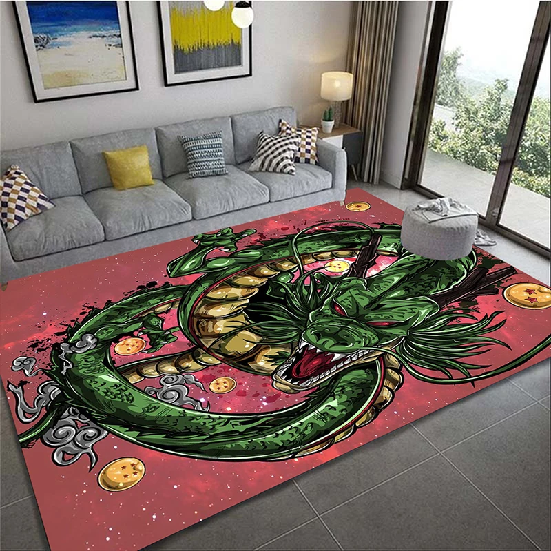 

Dragon with Rose Pattern Rug Non-slip Rug Doormat Children Room Furry Carpet for Bedroom Living Room Kitchen Mats for Floor