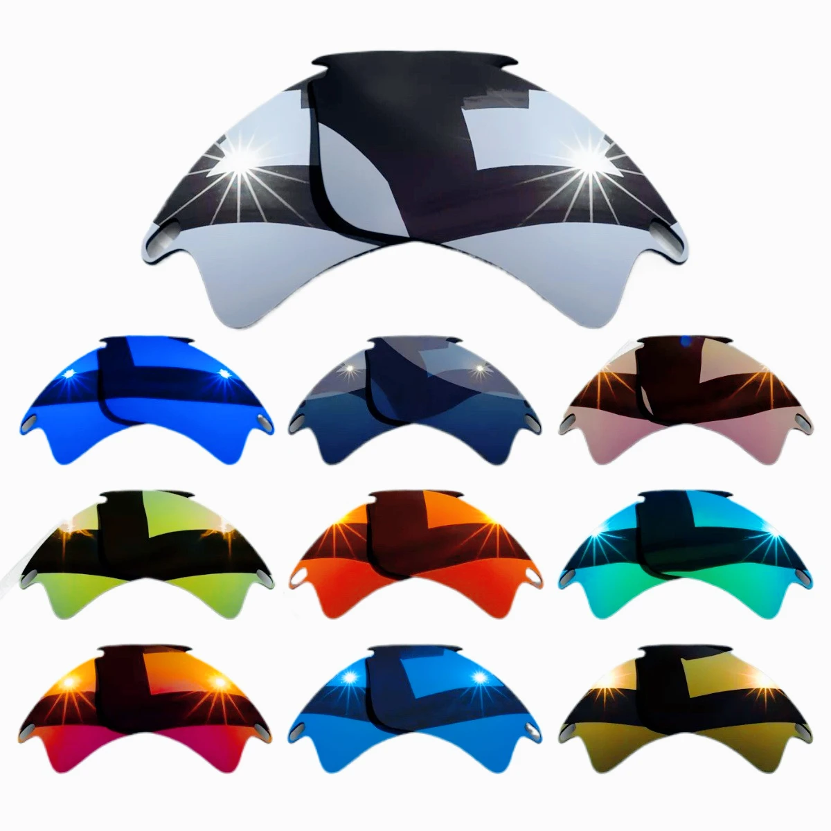 

Сменные поляризационные линзы Hokklo для солнцезащитных очков Oakley Fast Jacket OO9097 — несколько вариантов