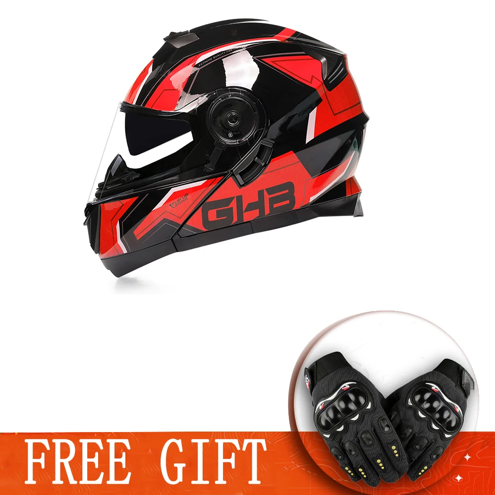 Small Size Modular Flip Up Motorcycle Helmet Motobike Full Face Casco Scooter Ebike Open Face Casque Riding Racing ADV Kask Helm