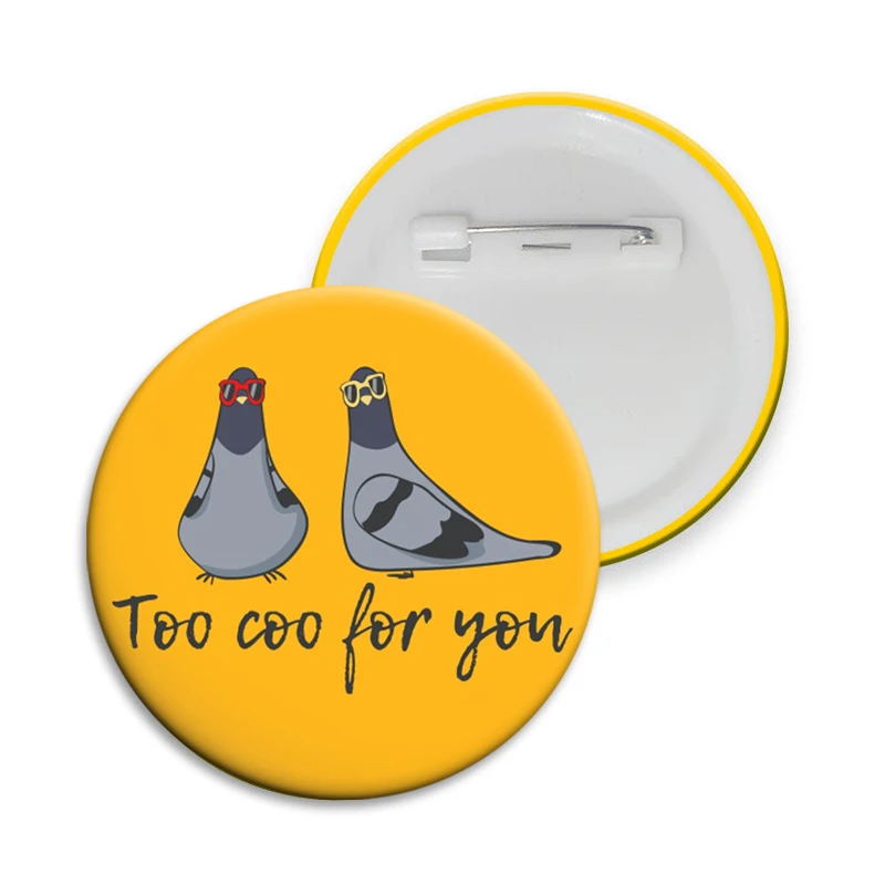 Funny Animals Silly Goose Squirrel Cartoon Enamel Pin Creative Brooch Badge for Bag Clothes Hat Decor Jewelry Accessories Gifts
