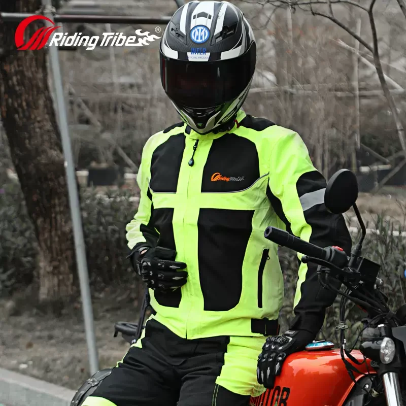 Veste de moto imperméable pour hommes et femmes, équipement de protection de moto, course, coulée, vêtements Oxford, vestes de vélo de course, été