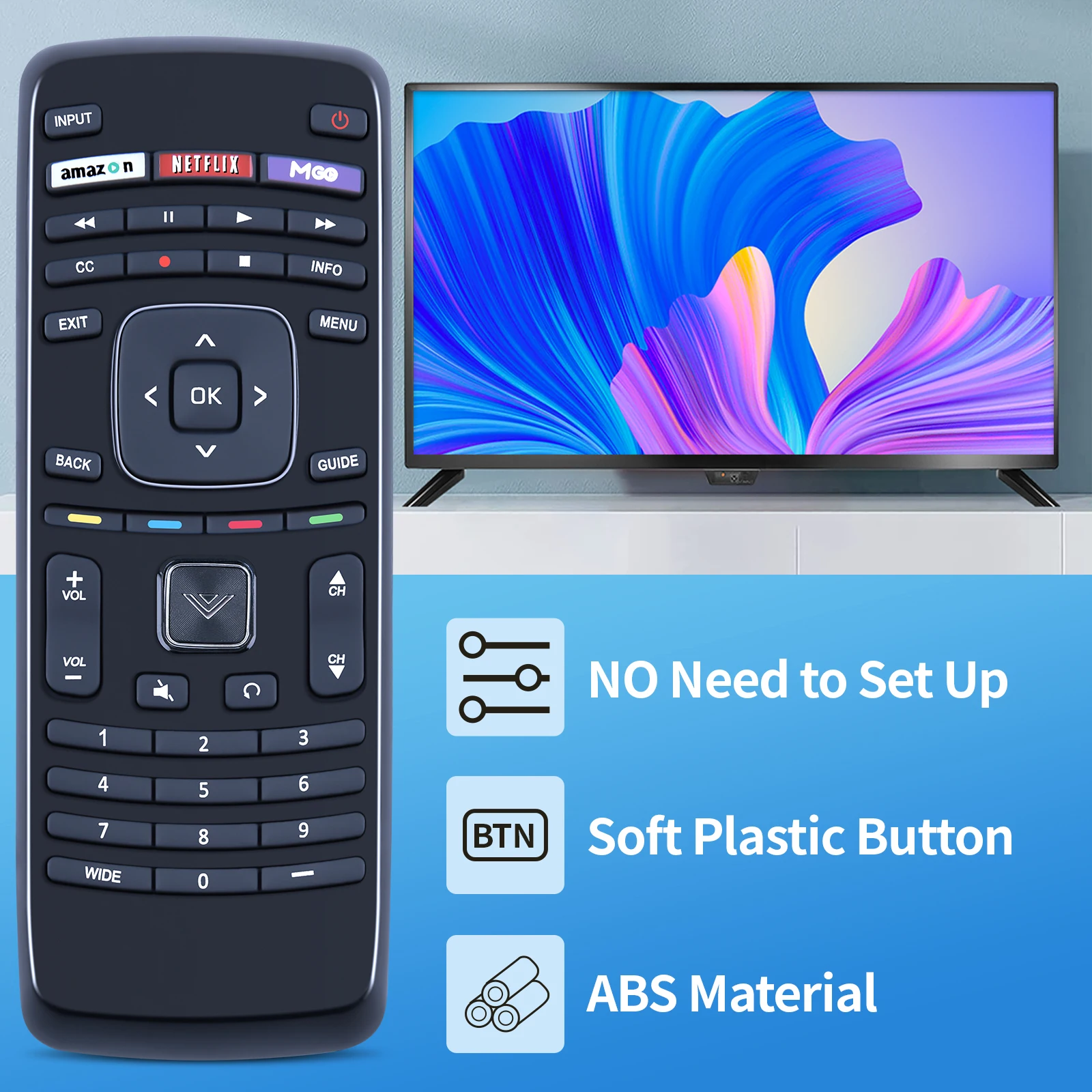 XRT112 Pour VIZIO Smart TV Télécommande E231i-B1 E280i-A1 E320i-B0 E390i-A1 E400i-B2 E420i E500D-A0 Ecape i D500i-B1 D650i-B2 -C3