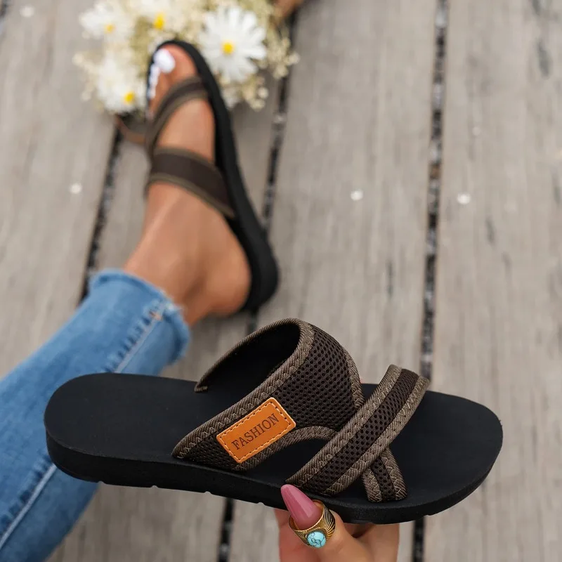 

Fashionable and Versatile Sports-Style Women's Sandals, Mesh Fabric, Breathable Comfortable, Skin-Friendly